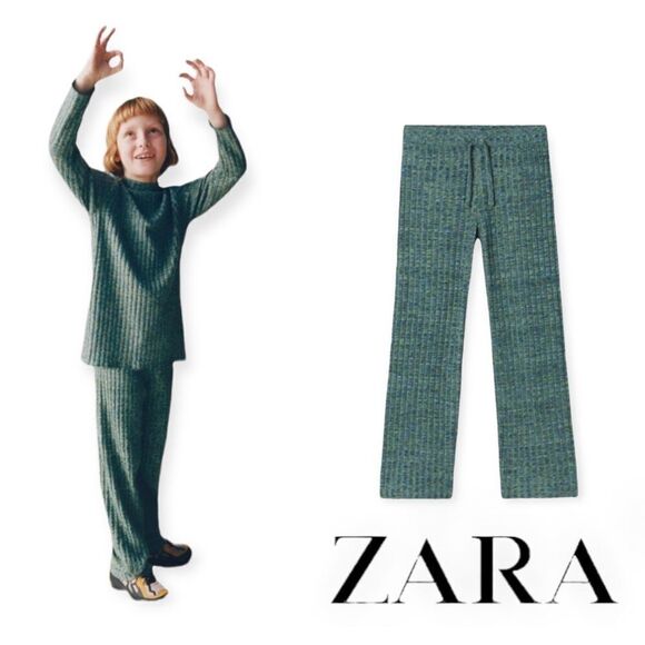 Zara Other - ZARA Kids | Green | RIBBED PANTS